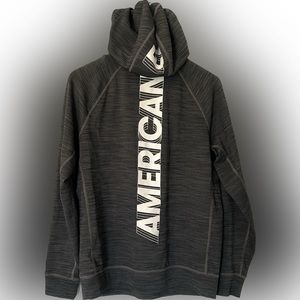 American Eagle Hoodie, Gray, Lightweight, Size Medium